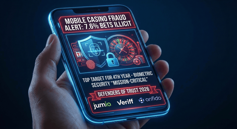 The iGaming sector remains the top global target for fraud, with nearly 1 in 13 mobile bets flagged as illicit.